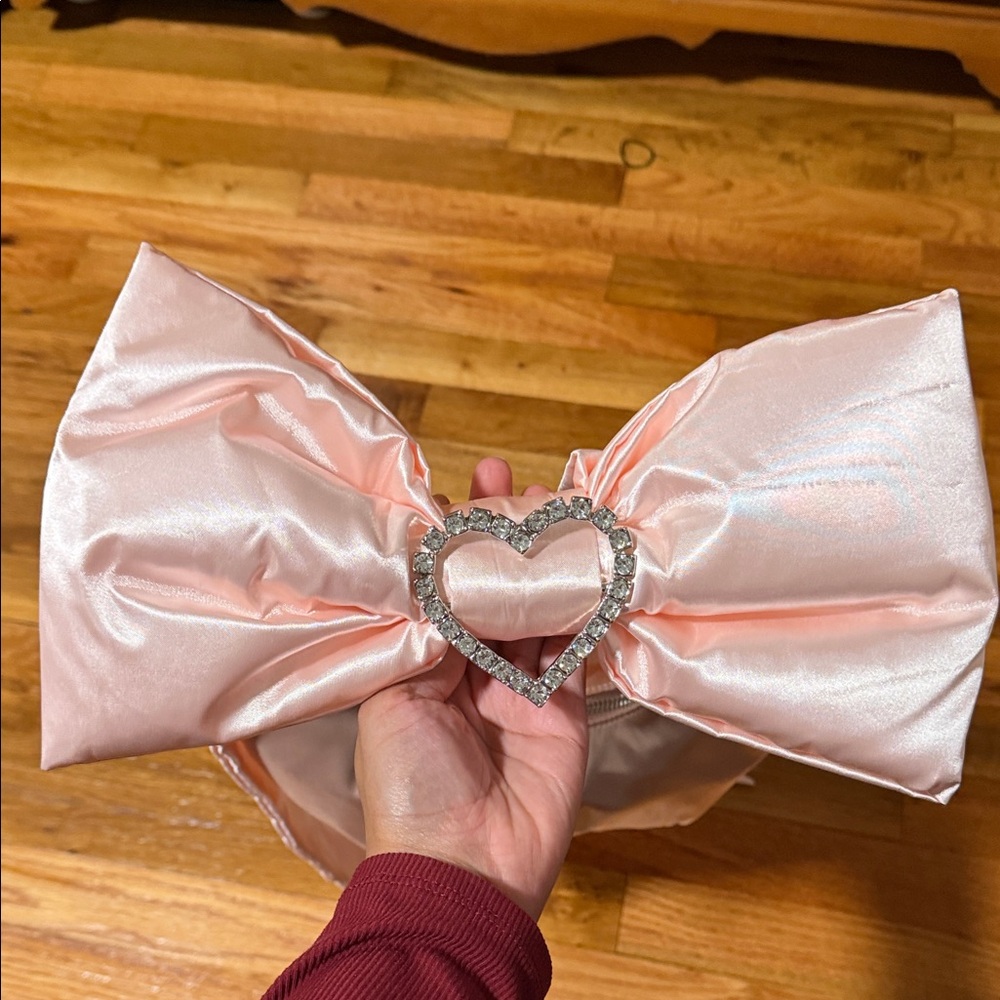 Sugar Thrillz Pink Heart Bow Shoulder Bag